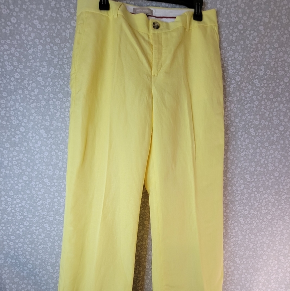 Banana Republic Pants - NWT Banana Republic Yellow linen Pants Trousers